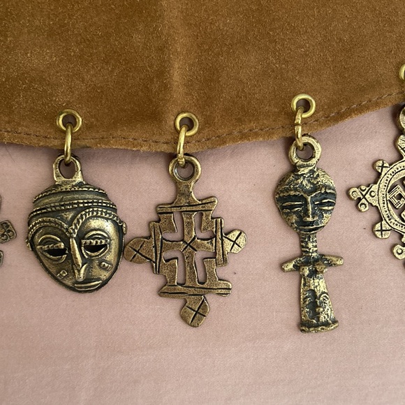 Suede Leather tribal belt - Picture 7 of 11